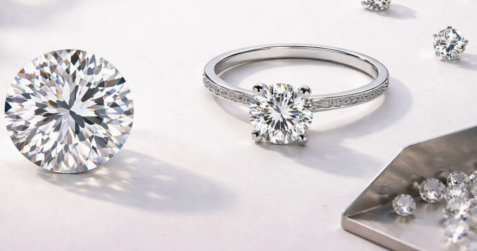 Guide explaining cut color clarity and carat of lab grown diamonds