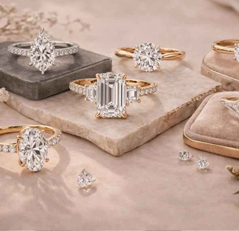 Guide explaining cut color clarity and carat of lab grown diamonds