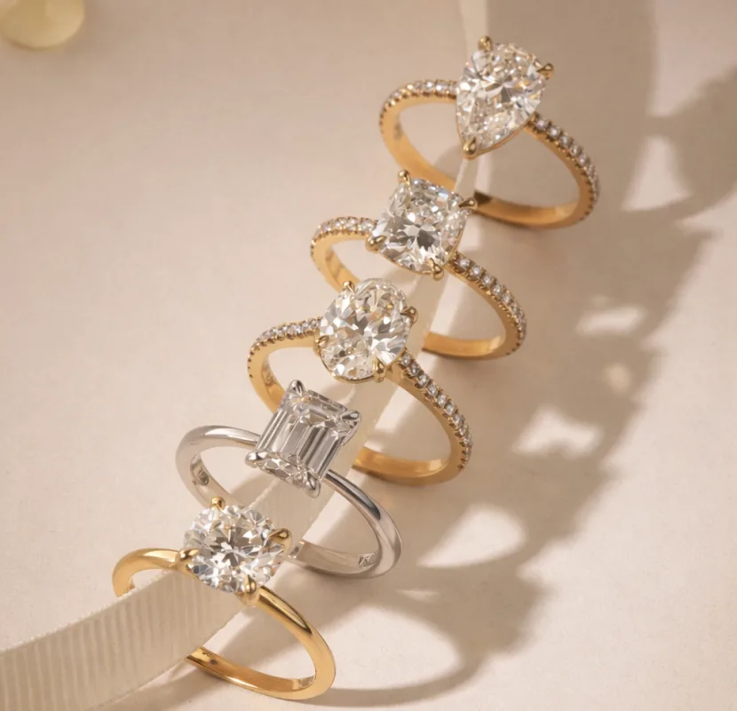 Guide to engagement ring styles and diamond setting types