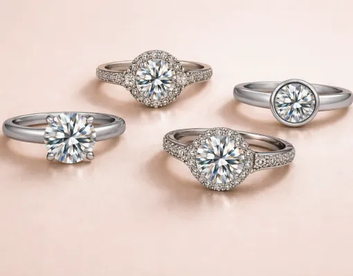 Guide to engagement ring styles and diamond setting types