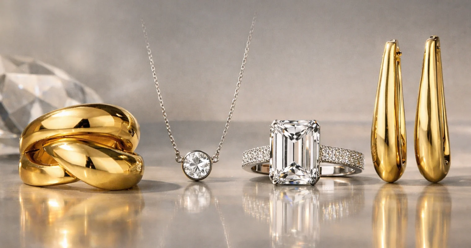 Modern fine jewelry trends 2026 featuring lab grown diamonds