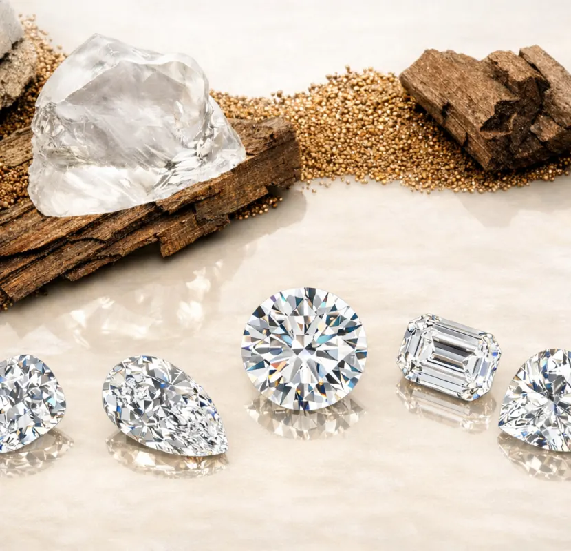 Guide explaining cut color clarity and carat of lab grown diamonds