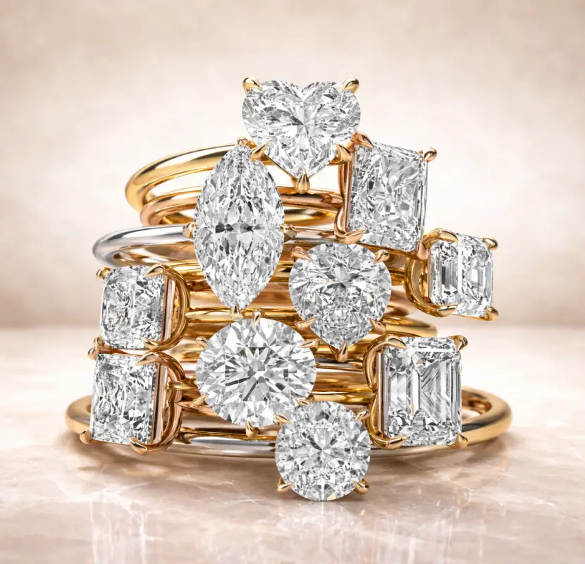 Modern fine jewelry trends 2026 featuring lab grown diamonds